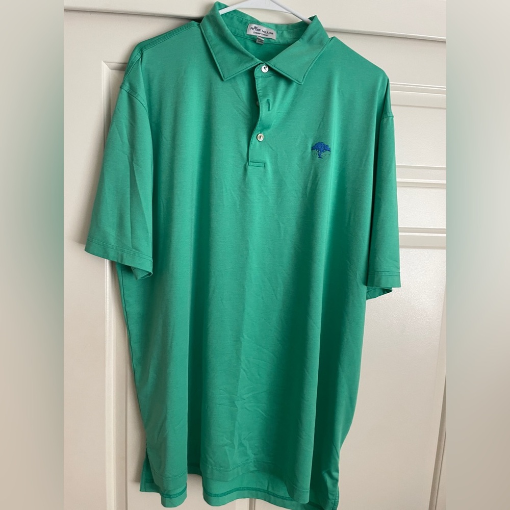 Peter Millar Green Polo Shirt Classic Design
